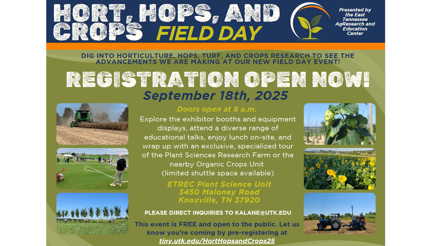 Hort, Hops, and Crops Field Day 2025 Postcard
