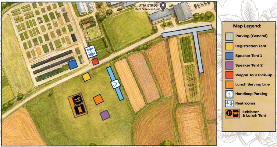 Hort, Hops and Crops Field Day Event Map